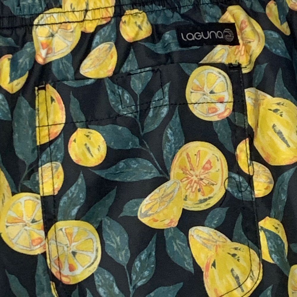 Laguna Swim lemon print men’s swim trunks size XL - Picture 9 of 9